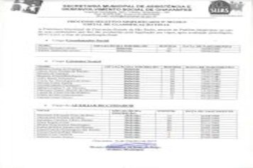 Processo Seletivo Simplificado N°001-2019