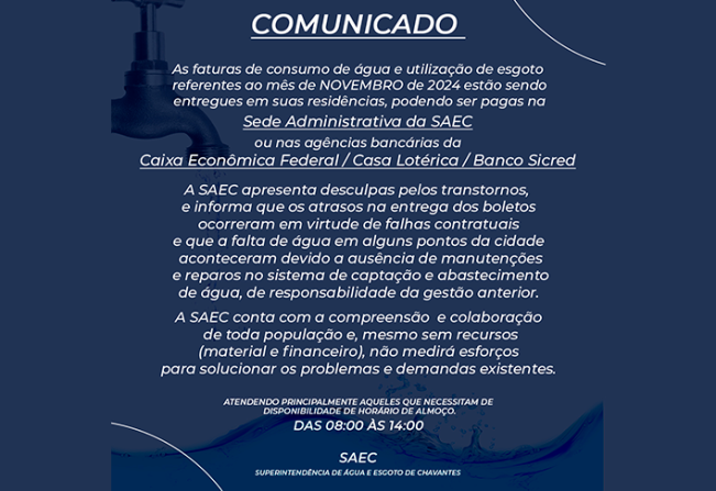 SAEC - Superintendência de Água e Esgoto de Chavantes